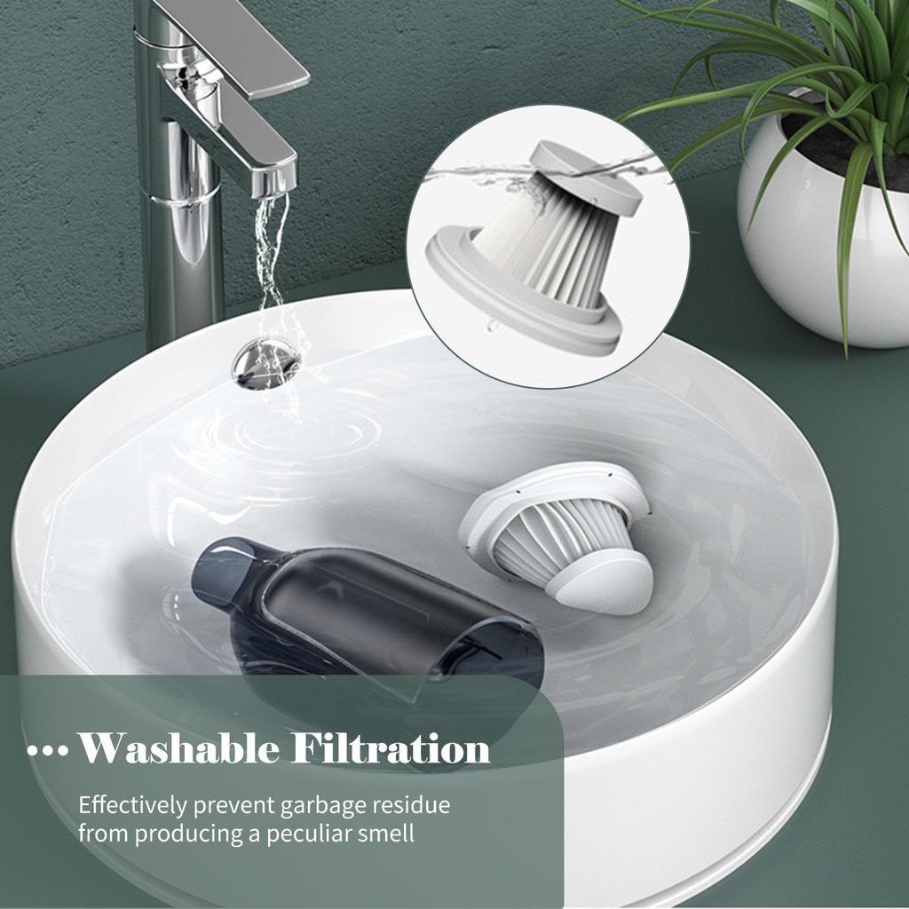 6000Pa Car Vacuum Cleaner Portable Mini Handheld Car Vehicle Vacuum Cleaner Cordless Vacuum Cleaner Powerful Suction 40mins for Pet Hair Gravel Clean