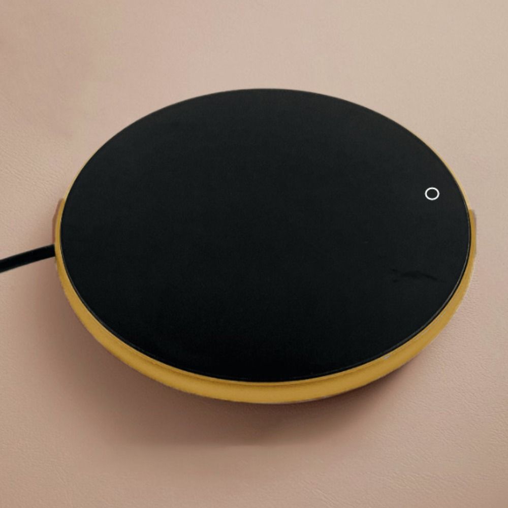 USB Charging Electric Coffee Cup Heater Energy Saving Constant Temperature Cup Warmer Round Thermostatic Coaster Winter