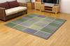 IKEHIKO FUBUKI Igusa Rug, Approx. 174 X 174cm, Edo-ma (2 Tatami Mats), Green, Made In Japan #4112202