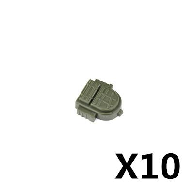10PCS/LOT MOC Military Building Blocks Soldiers Figure Vest Helmet Belt Mask Earphone Bricks Army Accessories Toys J021