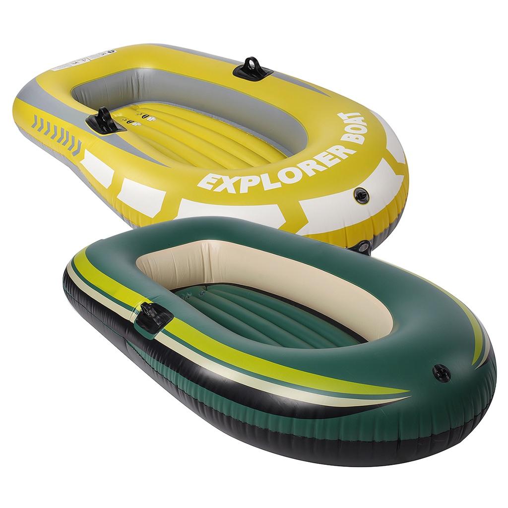 Barca gonfiabile in PVC per 2 persone, ideale per fiume, lago, kayak, canoa, pesca, gommone. Dimensioni: 78,7x47,2x13,8 pollici.