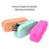 Sacchetti Zip in Silicone Riutilizzabili a Forma di Cuore Sacchetto in Silicone Borsa Cosmetica Portatile Astuccio per Pennelli da Trucco per Donne