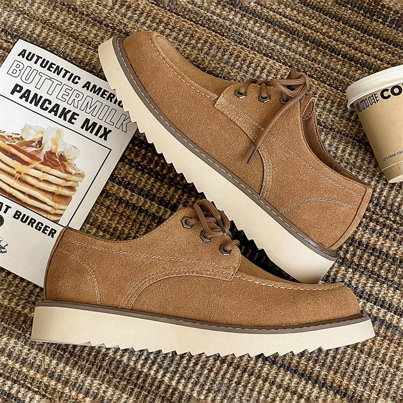 Модные брендовые мужские весенние деловые повседневные кожаные туфли на шнуровке осенние — фото 6