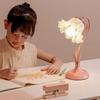 Pastoral Study & Bedroom Night Light: Eye-Friendly Internet Celebrity Table Lamp with Floral Design