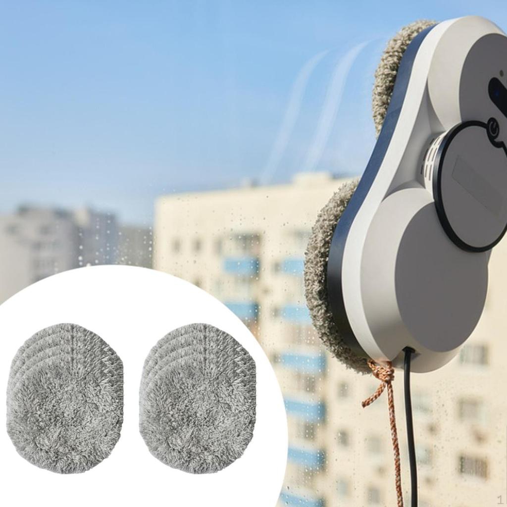 8 -piece Replacement Pads for Window Cleaning Robot Cloth, Reusable Pad The
