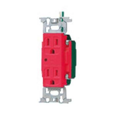 Full Color Medical Embedded Double Outlet with Ground Power Indicator Light WN13185RK