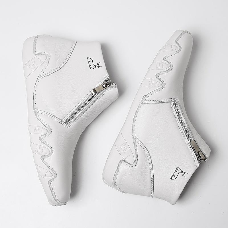 Popular retro style Martin boots women's leather large size cotton shoes independent station high top wear-resistant outdoor casual shoes