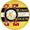 POKER Commemorative Badge, Chip K Poker Press, Metal Badge Commemorative Badge, Game Prop, Creative Toy