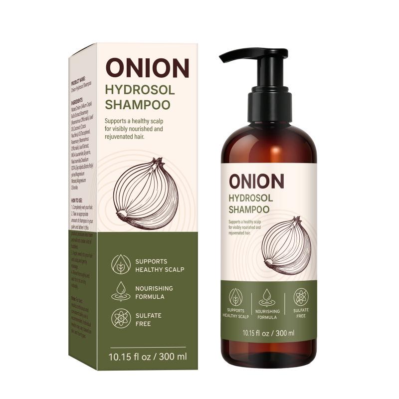 Onion Hydrosol Shampoo: Activates Hair Follicles, Strengthens Thin Hair, Removes Dandruff, Delays Scalp Aging.