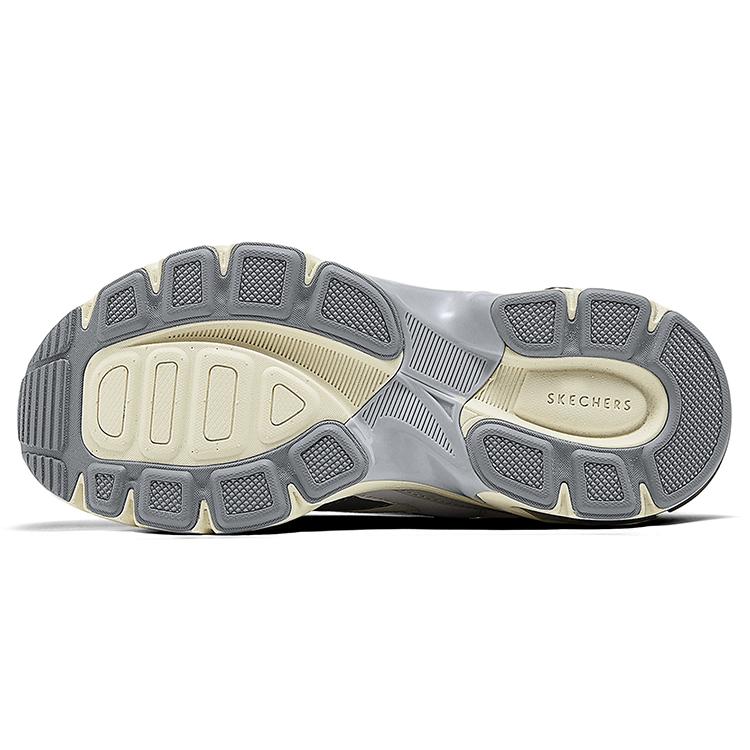 Skechers Street Comfortable Versatile Durable Low-Top Dad Shoes Women Sneakers White Gray 177352-WGY