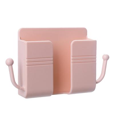 Wall Mount Remote Control Organizer Holder Rack TV Air Conditioner Remote Storage Box Bedside Charging Stand