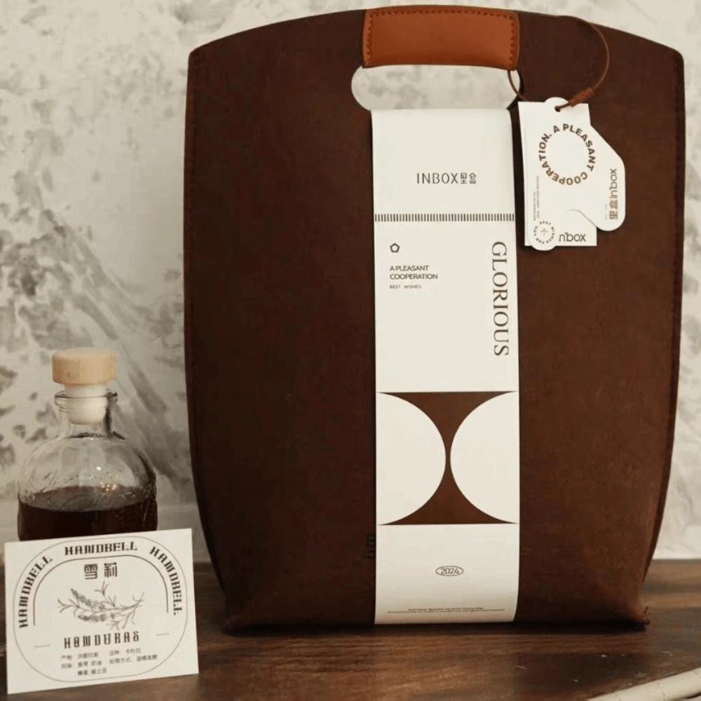 High Quality Solid Color Felt Bag Eco-Friendly Large Capacity Handbag Portable Reusable Shopping Bag Exhibition Gift