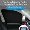 Car Sunshade Curtains - Universal Side Window Shades Foldable Magnetic for Front Rear Summer Protection