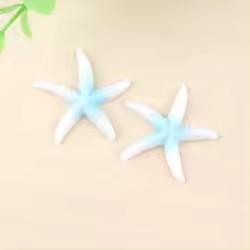 E-Commerce Firm Sale 40mm Flatback Resin Cabochons Large Starfish Design with Artificial Sea Theme for Souvenirs