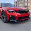 For BMW G20 G21 M-Sport 320i 330i M340i xDrive 2019-2022 ABS Body Kits Gloss Black Car Front Bumper Lip Diffuser Spoiler Tuning
