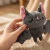 Soft Plush Bat Toy with Extended Wings and Embroidered Facial Features Stuffed Animal for Kids and Collectors Suitable for Display or Play