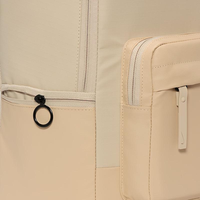 Nike Heritage Fabric Backpack Tubas Unisex Desert Khaki & Black Casual DN3592-253