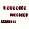Uñas Postizas Cortas Cuadradas, Uñas Postizas Brillantes, Uñas Postizas de Cobertura Completa Para Mujeres y Niñas con Imprimación de Punta Preaplicada