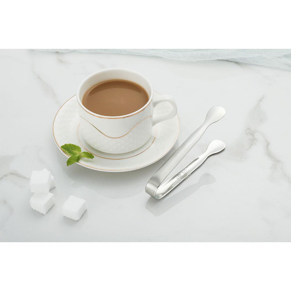 10PCS Stainless Steel Sugar Tongs Set Ice Cube Pliers Mini Serving Tongs