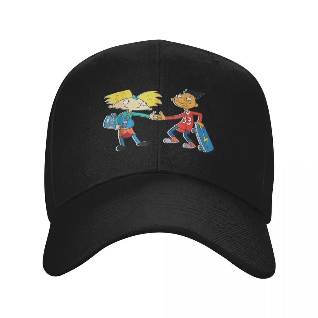 Nick Rewind Hey Arnold Cappellino da Baseball Cappello western Unisex Cappello derby di Lusso Unisexs Donna