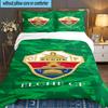 3PCS Football Elche Crest Design Bedding set,Ideal For1pc Duvet Cover And 2pcs Pillowcases Perfect for Christmas gift,Ideal for Bedroom, Dormitory