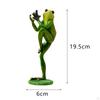 Frog Garden Statue Animal Sculpture Bedroom Ornament Birthday Gift Resin Figurine Desk Figure for