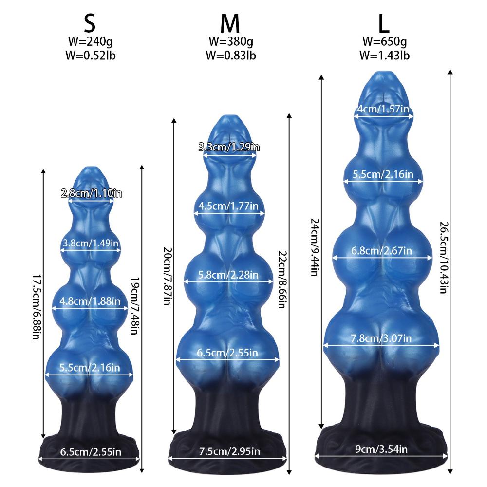 Animal-Shaped Silicone Dildo - Unisex Adult Toy for Anal Expansion & Pleasure