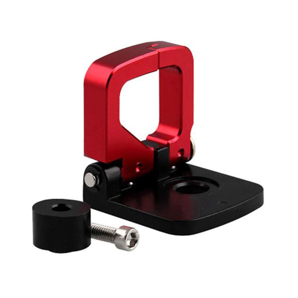 

ZSADZS CNC Aluminum Alloy Universal Bicycle Convenient Hook Carry Helmet Kettle Hook Attachment (Red) червоний