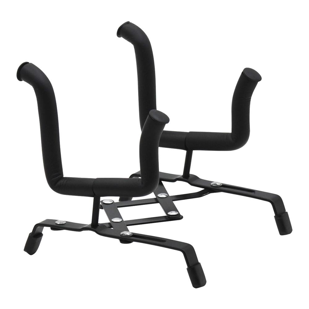 Universeller Faltbarer Ukulele Geigenständer Halterung Verstellbarer Metallhalter für Ukulelen 4 4 3 4 1 2 1 4 Geigen Schwarz