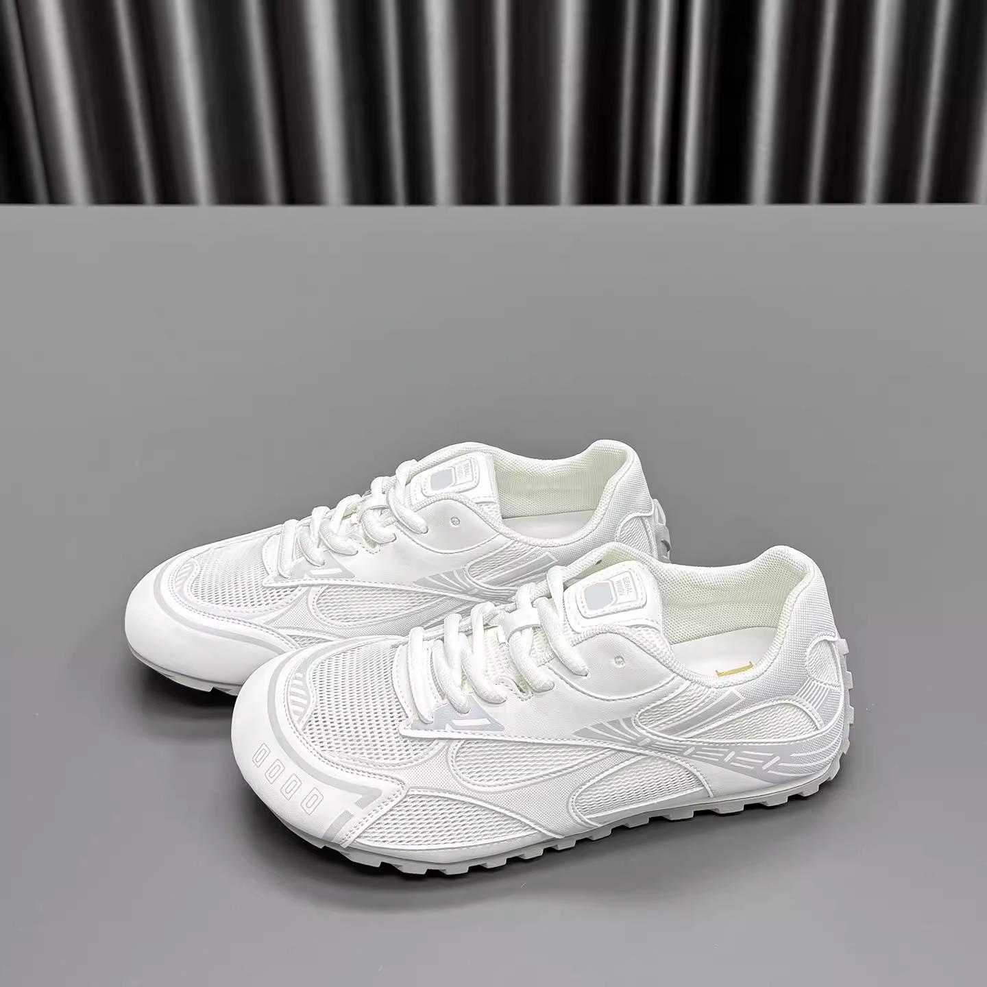 

Korean version of non-slip mesh lace-up little white shoes for women in the summer of 2025, new fashion versatile college style casual moral training 40 белый