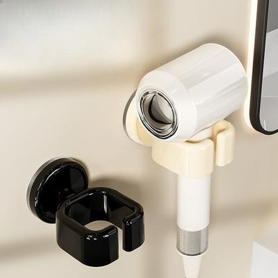 Suporte de Parede para Secador de Cabelo com Ventosa, Banheiro, Não Precisa Furar, Suporte de Armazenamento para Pessoas Preguiçosas, Suporte de Parede para Tubo de Ar
