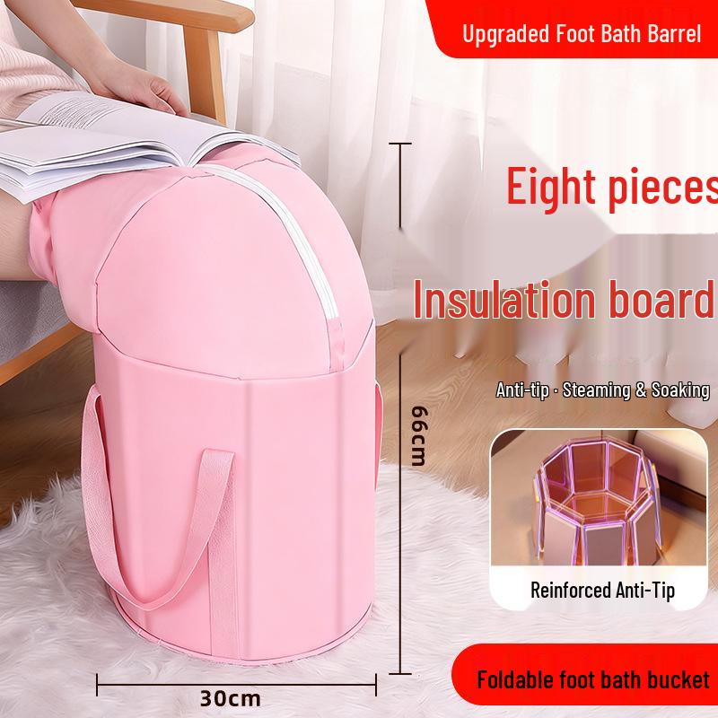 Tragbare faltbare Fußbadewanne mit Wärmespeicherung für den Heimgebrauch - Frauen-Gesundheitsvorsorge und Waden-Dampfbad.