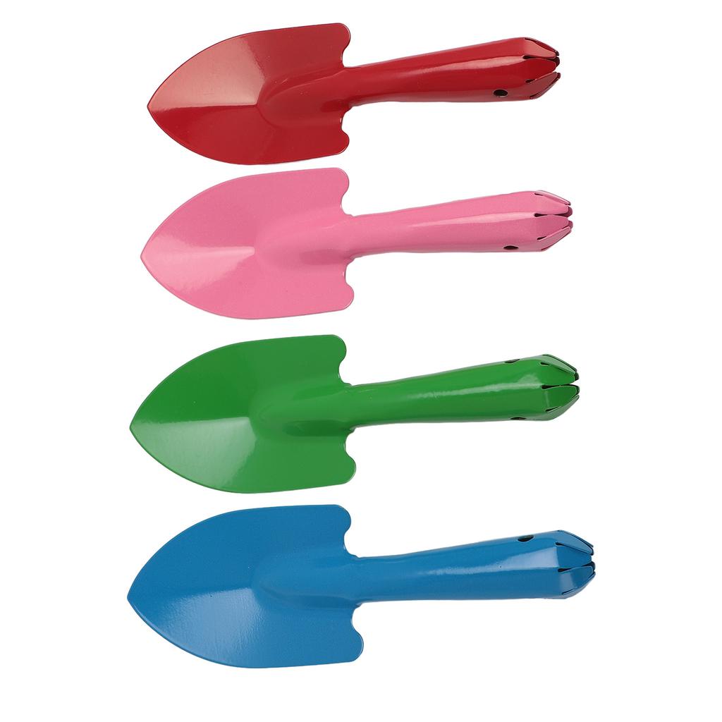 4Pcs Garden Shovel Set Colorful Metal Hand Trowel for Flower Soil Planting Digging Transplanting
