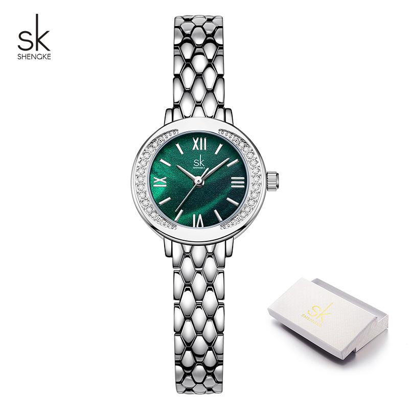 

Shengke New Design Women s Quartz Watches Top Brand Ladies Wristwatches Original Female Best Elegant Gifts Clock зелений