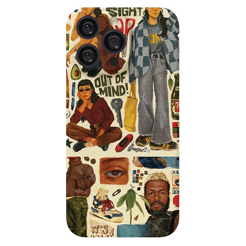 Крутой чехол для телефона с изображением человека маслом для Apple iPhone15 Promax-Retro Feilin Hard Shell Противоударный креативный чехол для iPhone15/14/13/12/11/Xs/Pro/Promax Apple 14Promax