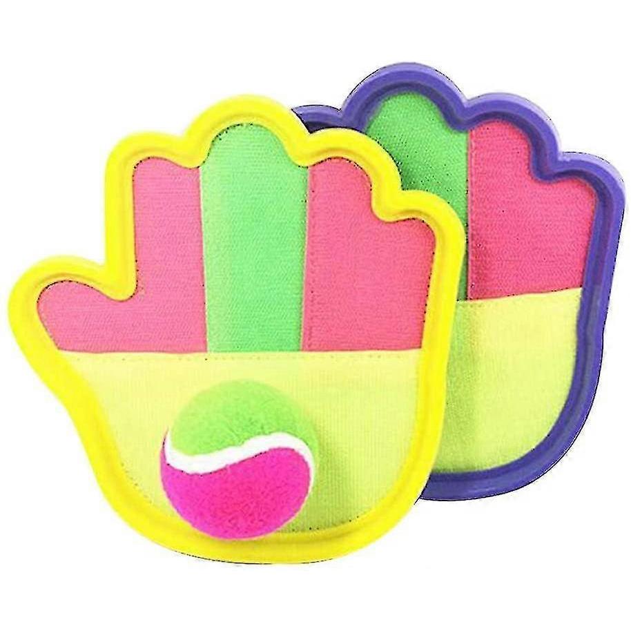 Kinderspielset für draußen Für Evago Fangen Ball 2 Schläger Fangspiel