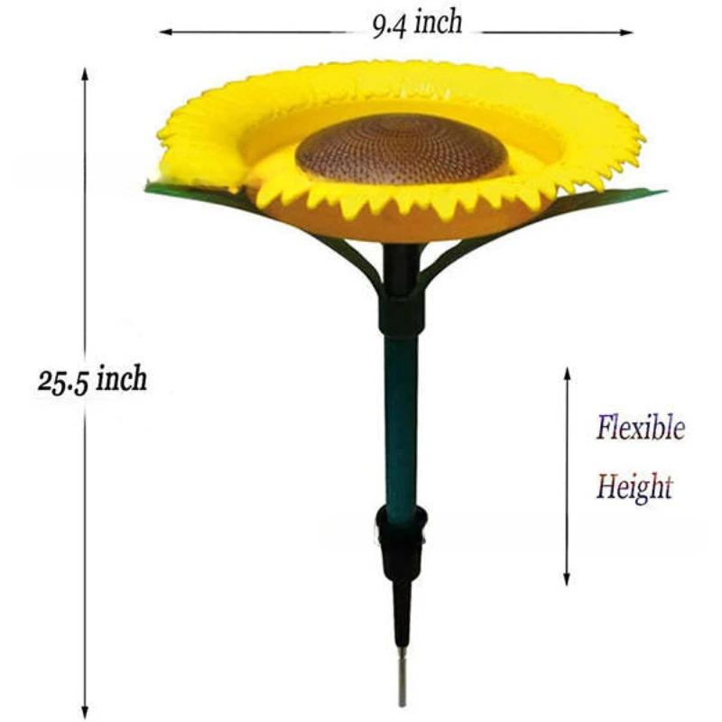 Sunflower Bird Feeders Outdoor Plastic Feeding Tool DIY Leak-proof Bird Water Container Weather-resistant Hummingbird Products