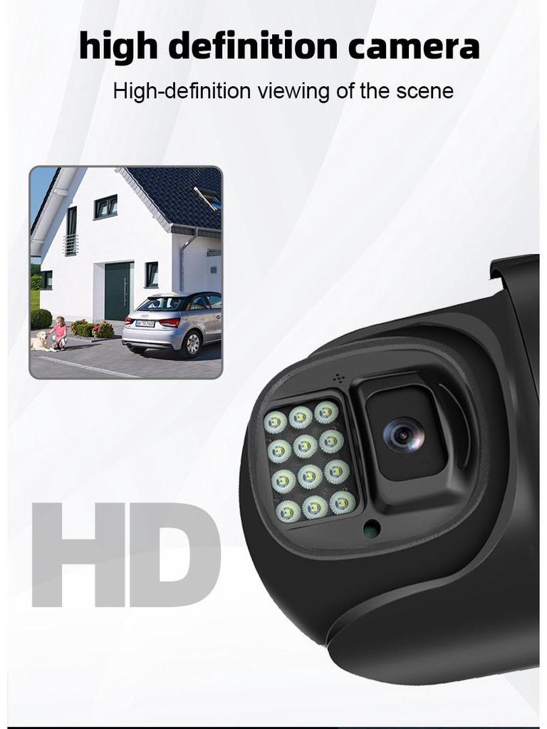 20MP 4G Ultra-Clear Solar Wireless Camera with Four Lenses for Home & Outdoor Use