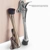 Metal Doorstop Heavy Duty Adjustable Kickdown Door Stop Door Holder with Nonslip Rubber Tip Easy to Set Down and Release