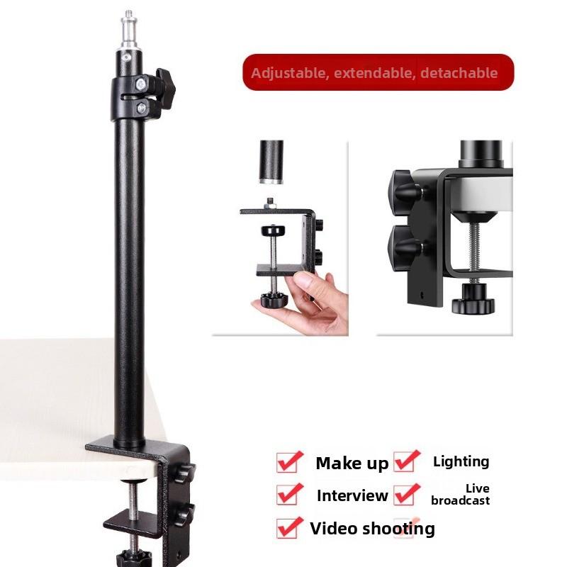 Adjustable Stable Desk Mount Stand for Phone Tablet DSLR Camera Photographic Light Stand for Video Live Multifunctional Support
