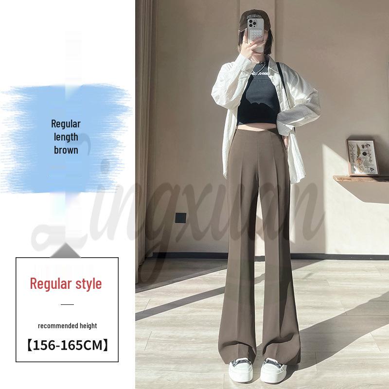 Spring 2026 Women's High Waist Slim Fit Wide Leg Flare Pants