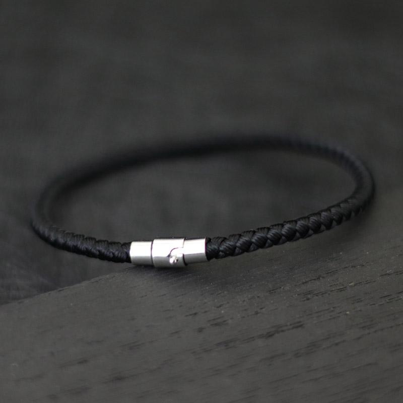 

Noter Minimalist Cord Chain Bracelet Unisex Magentic Clasp Lucky Red Thread Braslet Friendship Jewelry Beach Accessories Gift S 17.5cm 6.9Inch чёрный