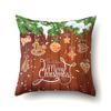 Christmas-Themed Patterns Throw Pillow Cover With Short Plush Print For Living Room Sofa Decoration Cushion Cover Pillow Covers