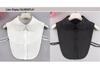Women's Summer Korean Style Embroidered Chiffon Detachable Collar - Anti-wrinkle, Versatile Decorative Collar