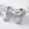 Baby Girl Socks Cotton Breathable Satin Ruffle Princess Knit Socks Children Ankle Short Socks Indoor Floor Socks