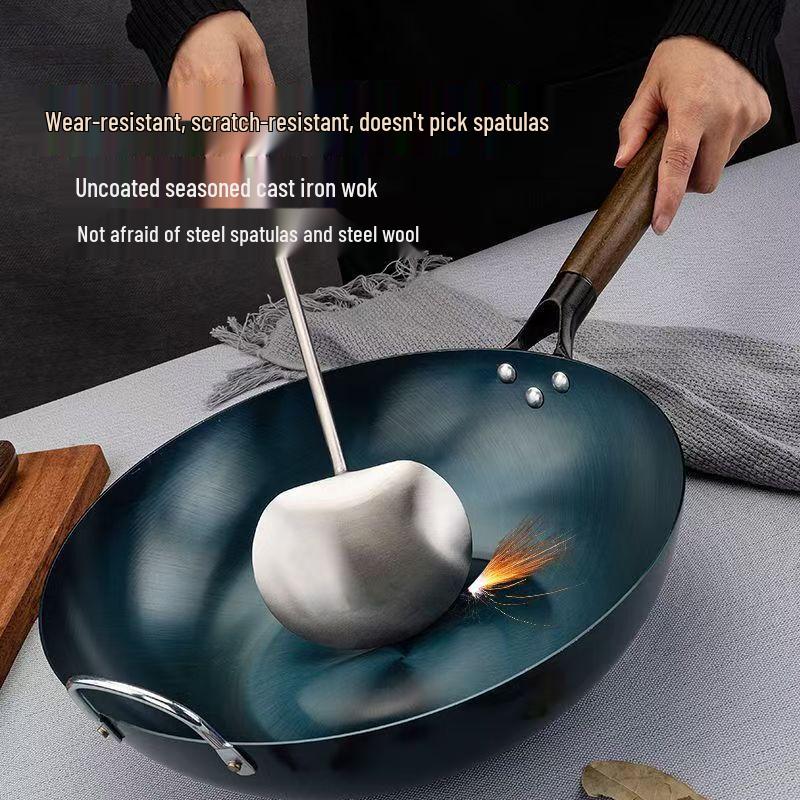 Jian Xiansheng Wrought Iron Flat-Bottom Frying Pan