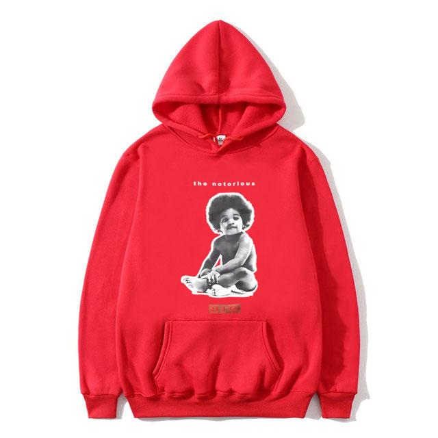 Rapper The Notorious Big Poppa Graphic Hoodie Men's Rap Oversized Sweatshirt Biggie Smalls Hoodies Men Women Hip Hop Sportswear