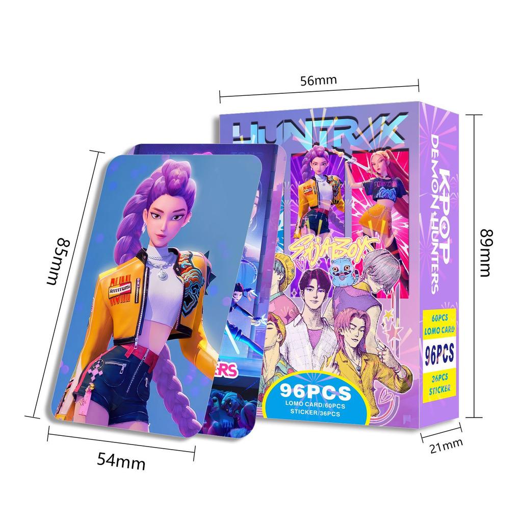 96Double Sided HD Color Printed Photo Cards Of Anime Characters, Anime Peripheral Collection Cards, Stickers And Greeting Cards