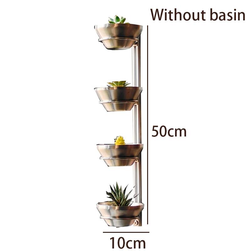 Terrace Plant Shelves Indoor Succulent Plant Pots Floating Metal Wall Shelf Window Sill Flower Stand Modern Balcony Decorations