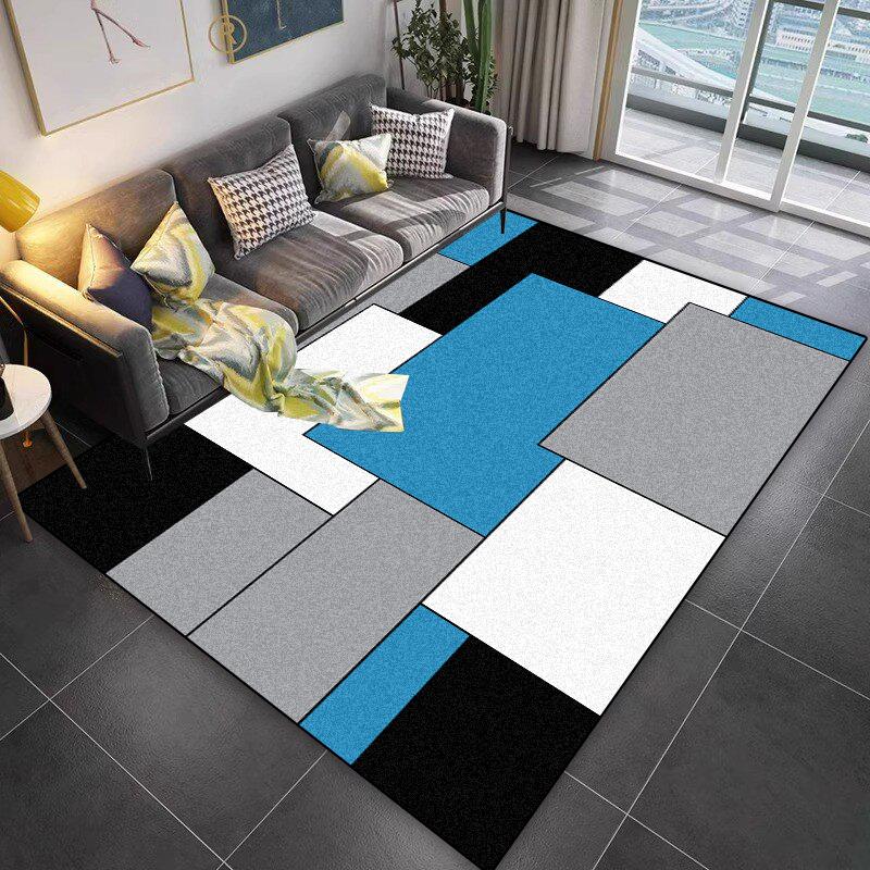 Lattice Design Carpet Living Room Geometric Pattern Decoration Sofa Non-slip Rugs 200x300 Lounge Short Velvet Coffee Tables Mats